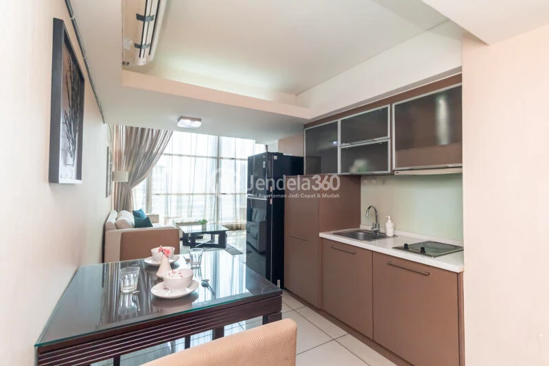 Kitchen Stunning 1BR Apartment Middle Floor with City View at City Lofts Apartment