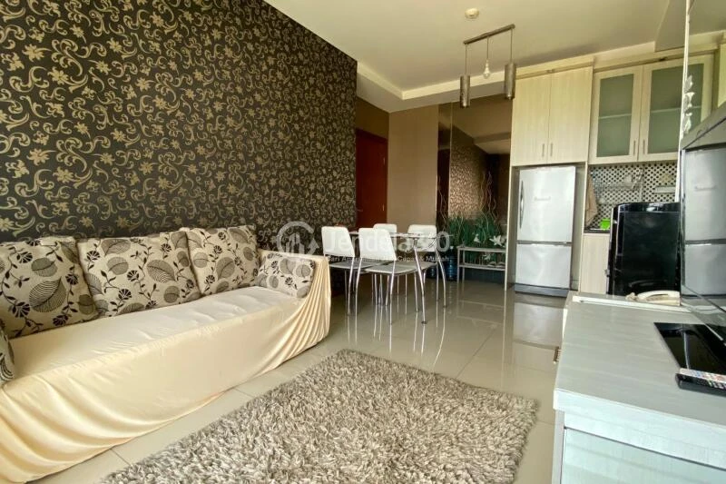 Living Room 2BR Thamrin Residence Apartment at Tower Alamanda