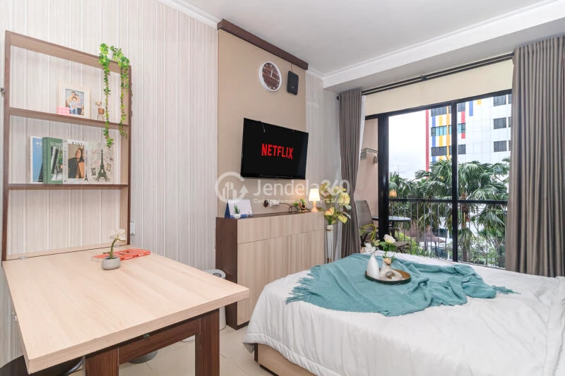 Bedroom Low Floor Studio Apartment with  View at Cervino Village