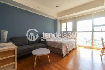 Bedroom Modern Studio Apartment at Kemang Village Apartment Tower Intercon