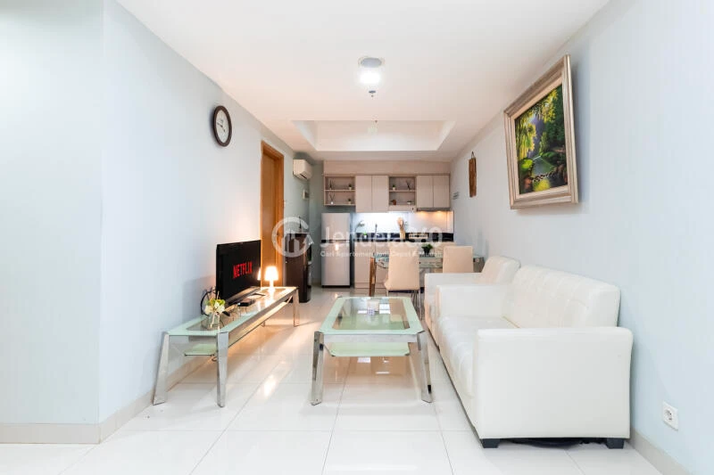 Living Room The Mansion Kemayoran Bougenville 3BR Fully Furnished
