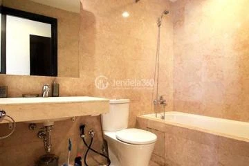 Bathroom Peaceful 2BR Apartment at Somerset Permata Berlian Residence Low Floor