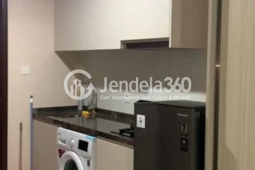 Kitchen Middle Floor 1BR Apartment with City View at Green Sedayu Apartment