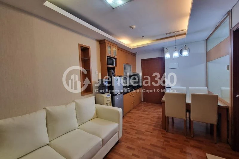 Living Room 1BR Apartment with  View at Thamrin Residence Apartment