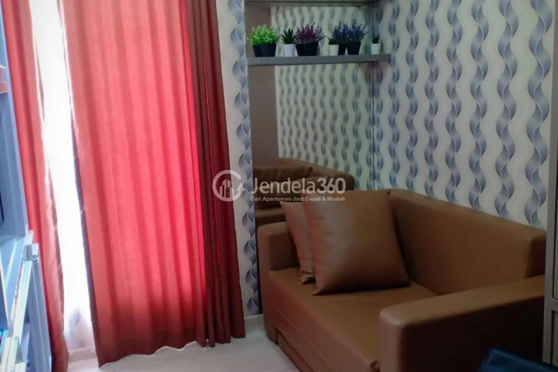 Living Room Trendy 2BR Apartment at Podomoro Golf View Apartment Low Floor