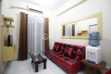 Living Room Low Floor 2BR Apartment with  View at Grand Centerpoint Apartment