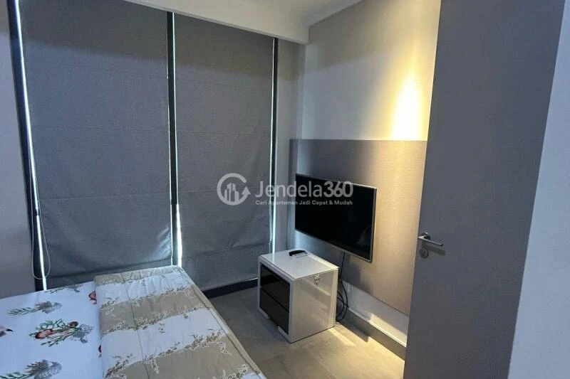 Bedroom 1 Restful 3BR Apartment Middle Floor with City View at Menara Jakarta Apartment