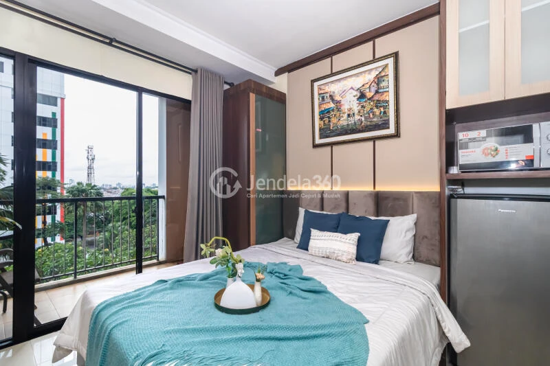Bedroom Low Floor Studio Apartment with  View at Cervino Village