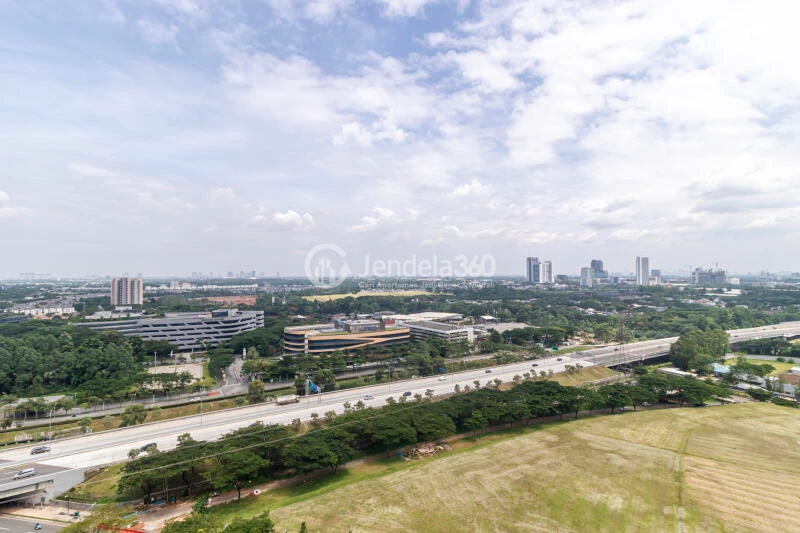 Balcony Stylish 1BR Apartment at Casa De Parco Apartment Tower Gardenia