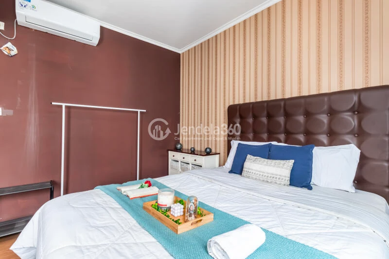Bedroom Tidy 1BR Apartment High Floor with City View at Mediterania Garden Residence 1