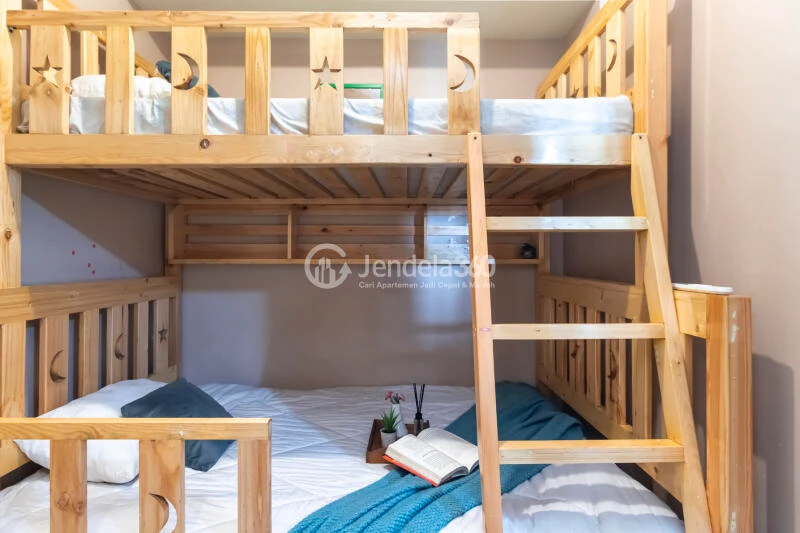 Bedroom 2 Low Floor 2BR Apartment with  View at The 18Th Residence Taman Rasuna