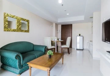Living Room Springhill Terrace Residence 3BR Tower SandalWood