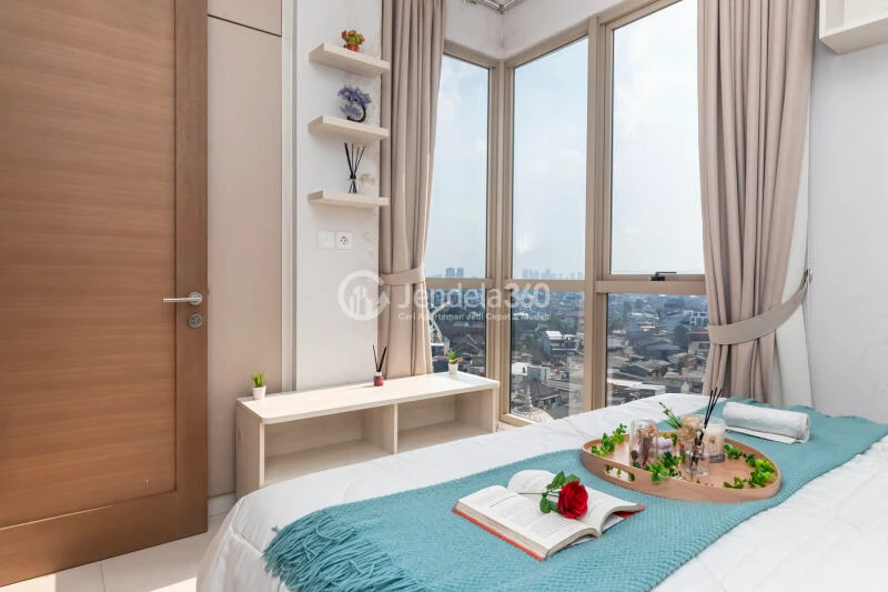 Bedroom 1 3BR Apartment with City View at Taman Anggrek Residence