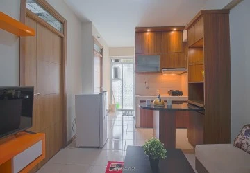 Kitchen Low Floor 2BR Apartment with City View at Green Palm Residence