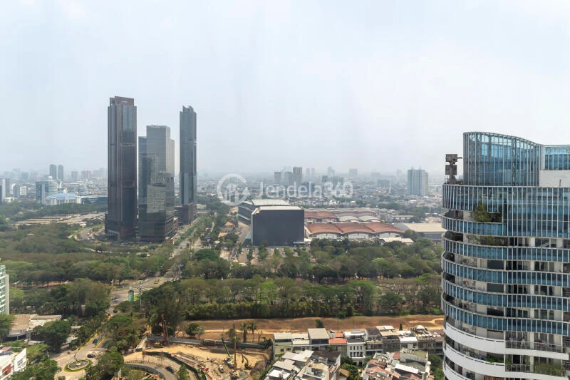 Balcony High Floor 1BR Apartment with  View at The Mansion Kemayoran Jasmine