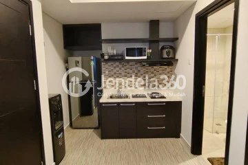 Kitchen Spotless Studio Apartment High Floor with City View at Aspen Residence Apartment