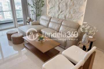 Living Room Compact 2BR Apartment High Floor with City View at Kempinski Grand Indonesia Apartment