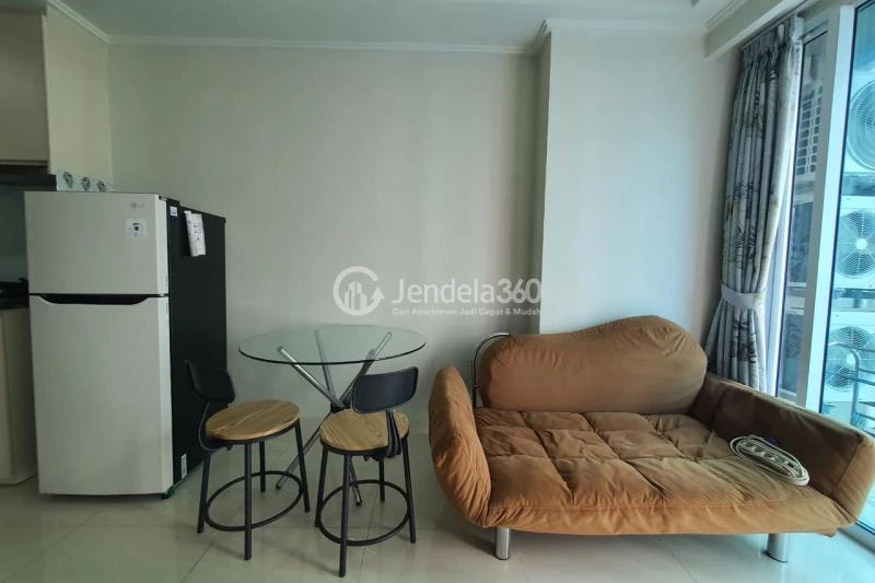 Living Room Decorative 2BR Apartment Low Floor with  View at Green Sedayu Apartment