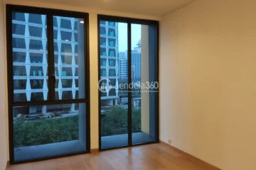 Living Room 2BR Apartment with utara jalan tol View at Izzara Apartment