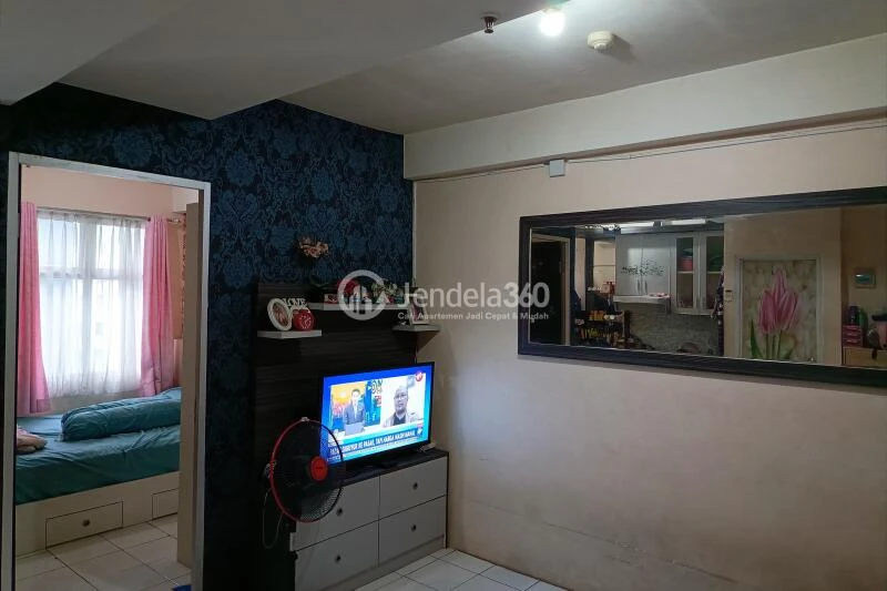 Living Room 1BR Apartment with  View at Pancoran Riverside Apartment