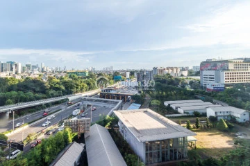 Balcony Excellent Studio Apartment Low Floor with City View at Westmark Apartment